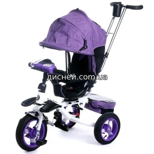Велосипед трехколесный Baby Trike 6595Ф, с ключом, фиолетовый